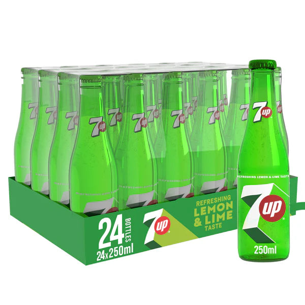 7up 24 x 250ml Glass