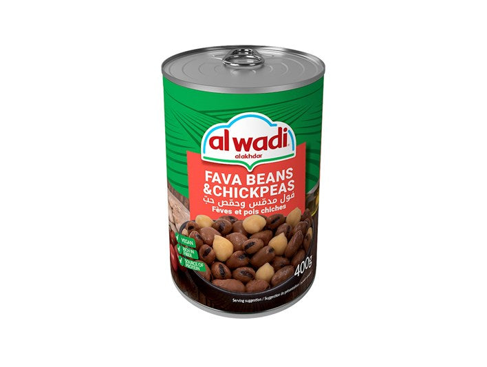 Alwadi foul & chickpeas 12 x 400g