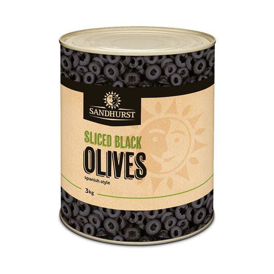 Olive Black Spain Sliced 3 x 3100