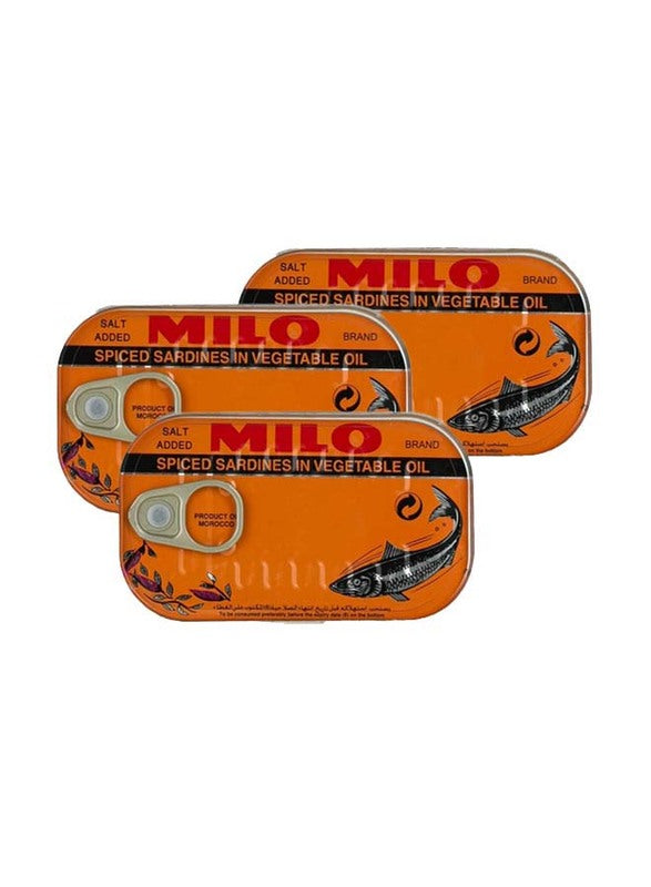 Milo sardine in oil (Spiced) 50 x 125g