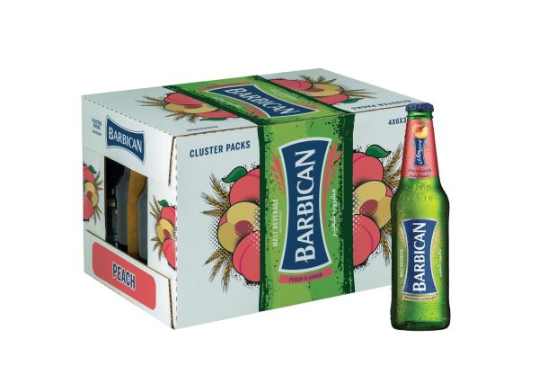Barbican Peach Non-Alcoholic Malt Drink 24 x 330ml