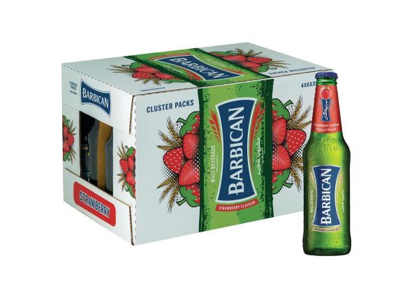 Barbican Strawberry Non-Alcoholic Malt Drink 24 x 330ml