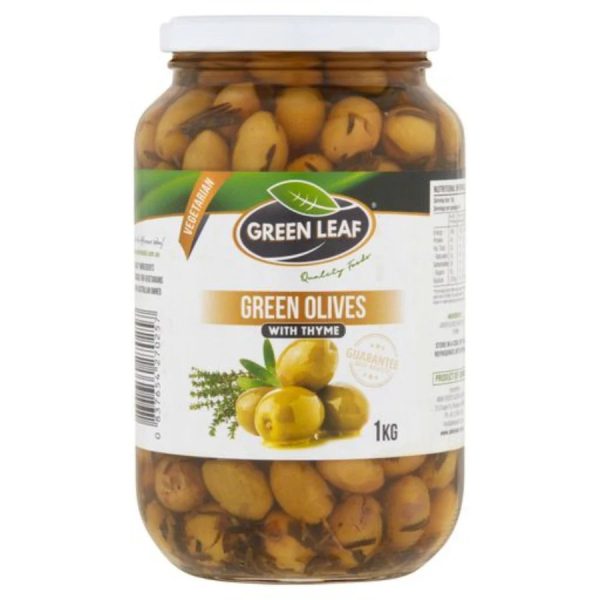 GLF Green Olives Thyme 1kg