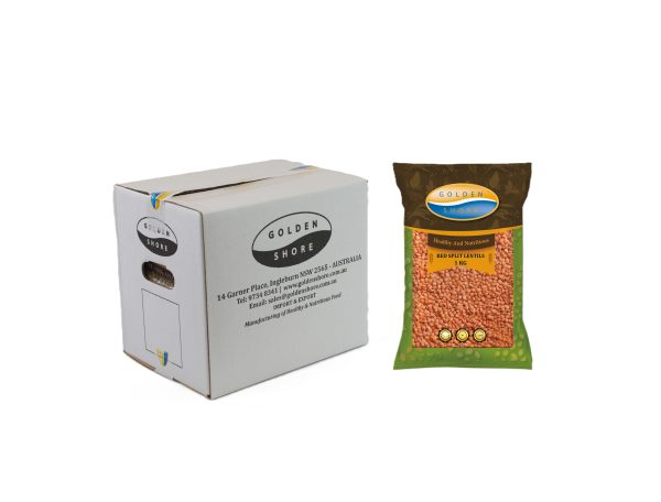 Golden Shore Red Split Lentils 12 x 1kg