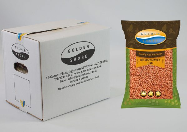 GS Red Split Lentils 1KG X 12