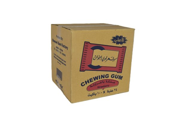 Sharawi Strawberry Chewing Gum 24 x 100pcs