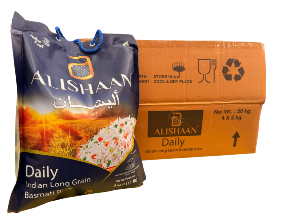Alishaan Daily Everyday Rice 5kg 4 Pack – Premium Everyday Rice Bulk Pack