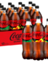 Coca-Cola Zero Sugar bottle 1.25L Coca-Cola Zero Sugar 1.25L bottle close-up Pack of 12 Coca-Cola Zero Sugar 1.25L bottles