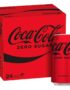 Coca-Cola Zero Sugar can 375ml Coca-Cola Zero Sugar 375ml can close-up Pack of 24 Coca-Cola Zero Sugar cans 375ml