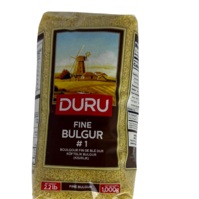 Duru Fine Bulgur 1kg bag Duru Fine Bulgur close-up texture Pack of 10 Duru Fine Bulgur 1kg bags