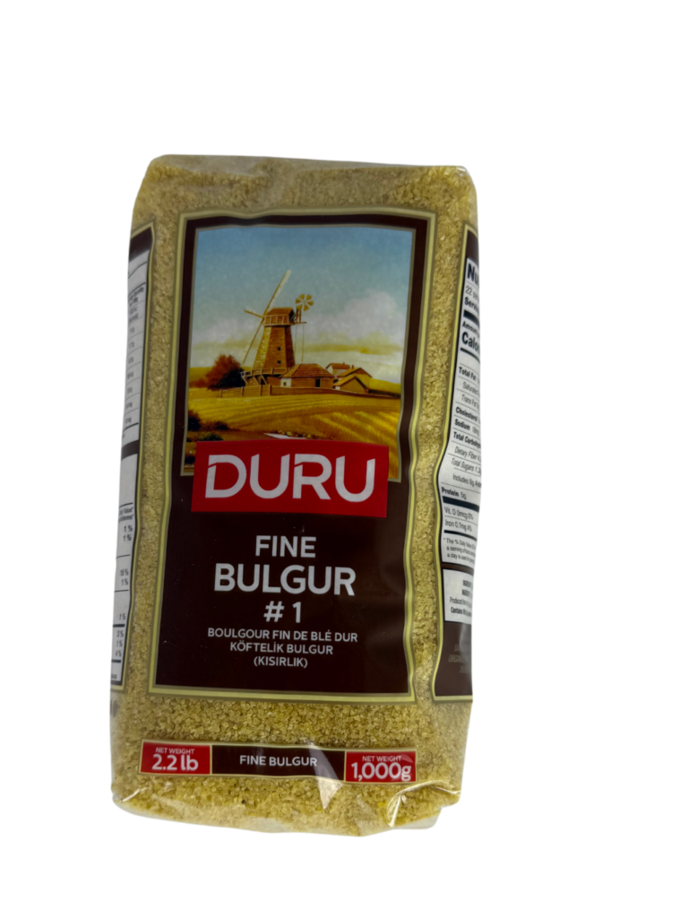 Duru Fine Bulgur 1kg bag Duru Fine Bulgur close-up texture Pack of 10 Duru Fine Bulgur 1kg bags