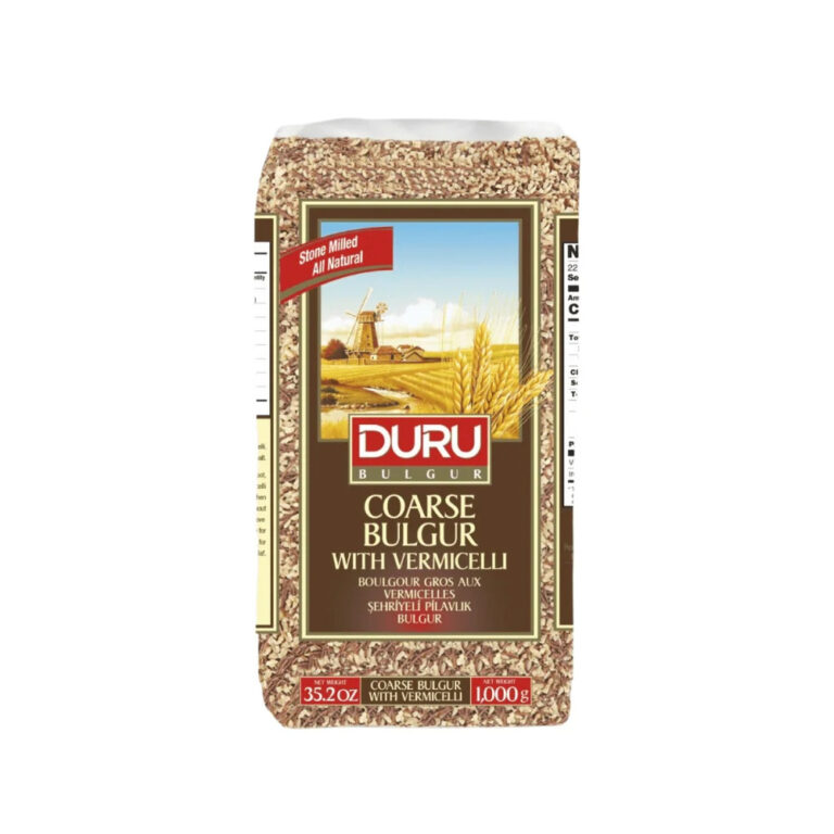 Duru Bulgur with Vermicelli 1kg bag Duru Bulgur Vermicelli blend close-up Pack of 10 Duru Bulgur with Vermicelli 1kg bags