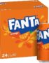 Fanta Orange can 375ml Fanta Orange 375ml can close-up Pack of 24 Fanta Orange cans 375ml