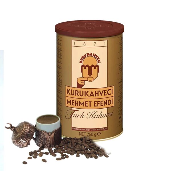 Mehmet Efendi Turkish Coffee 250g bag Mehmet Efendi Turkish Coffee 250g close-up Pack of 6 Mehmet Efendi Turkish Coffee 250g bags