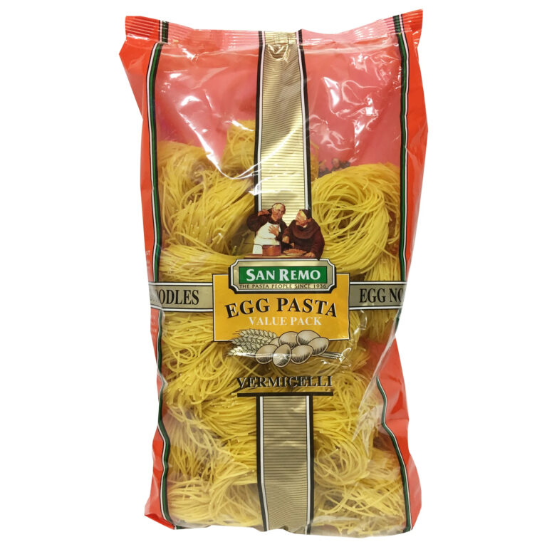 San Remo Egg Noodles 1kg bag San Remo Egg Noodles close-up Pack of 5 San Remo Egg Noodles 1kg bags