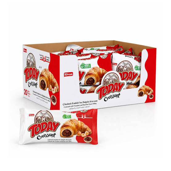 Today Chocolate Croissant 40g Box of 6 Today Chocolate Croissants Multipack of 12 Today Chocolate Croissant boxes