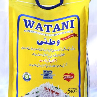 Watani Rice 5kg bag Watani Rice close-up grains Pack of 4 Watani Rice 5kg bags