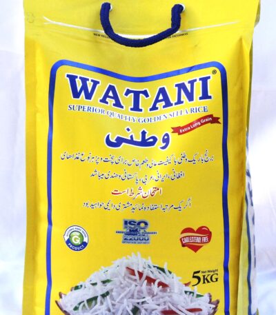 Watani Rice 5kg bag Watani Rice close-up grains Pack of 4 Watani Rice 5kg bags