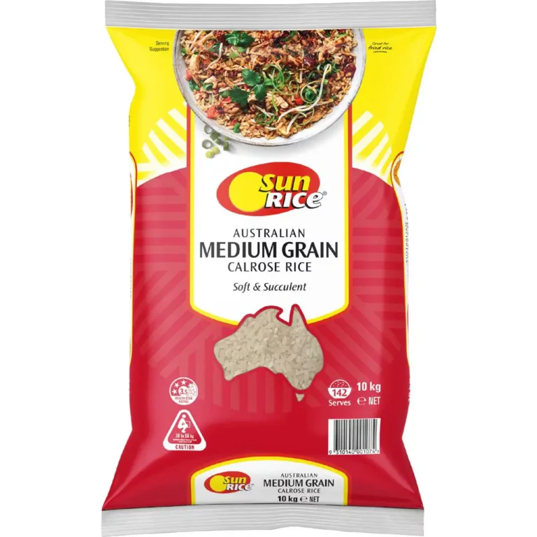 SunRice Medium Grain Rice 10kg bag